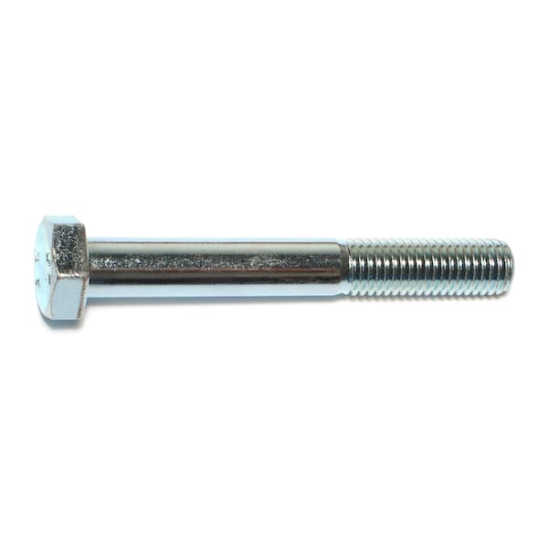 Midwest Fastener Class 8.8, M12-1.75 Hex Head Cap Screw, Zinc Plated Steel, 90 mm L, 4 PK 73383 - main